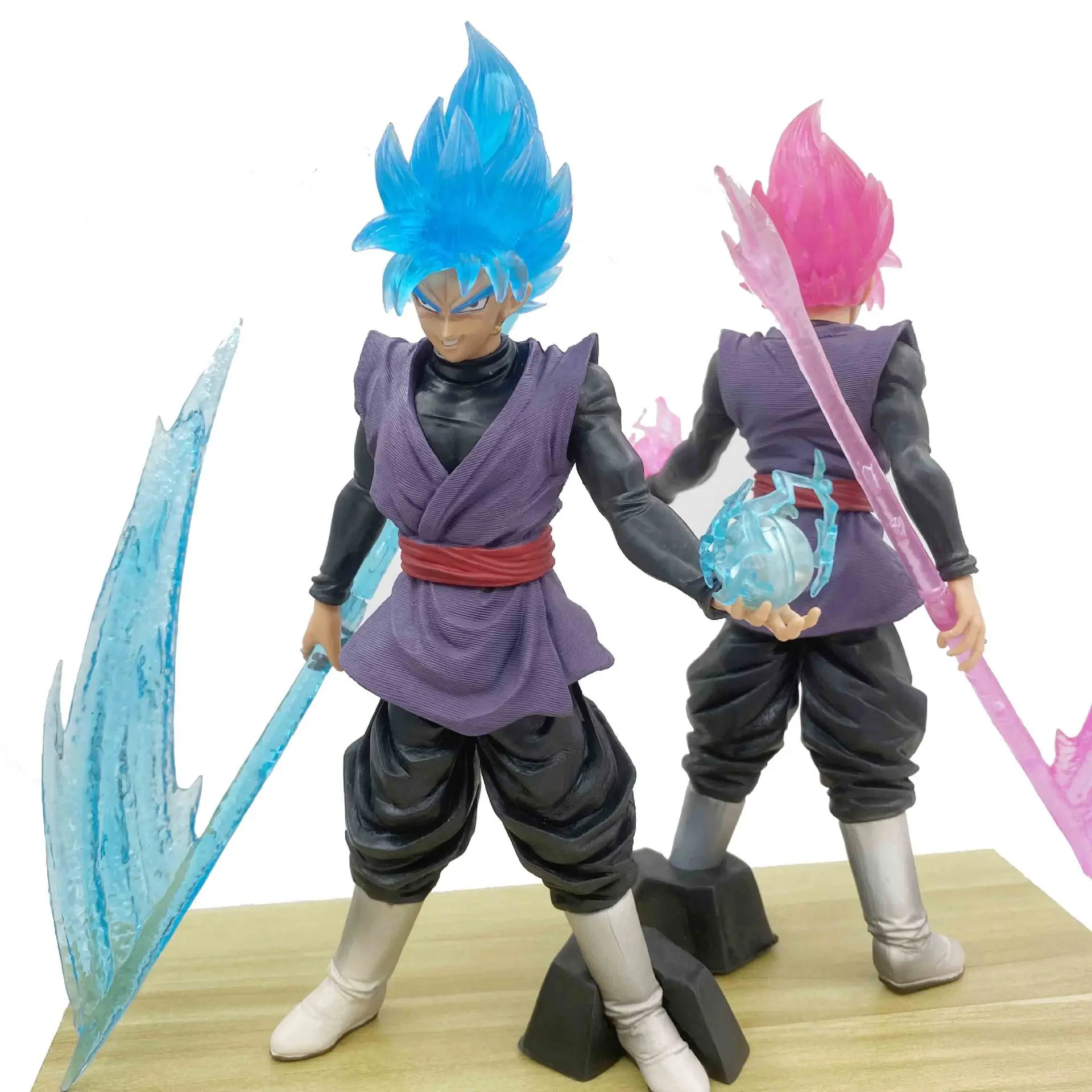 Dragon Ball Super Saiyan Rose Zamasu With Sickle Figure Black Son Goku Light Figurine Model Cool Desktop Ornaments