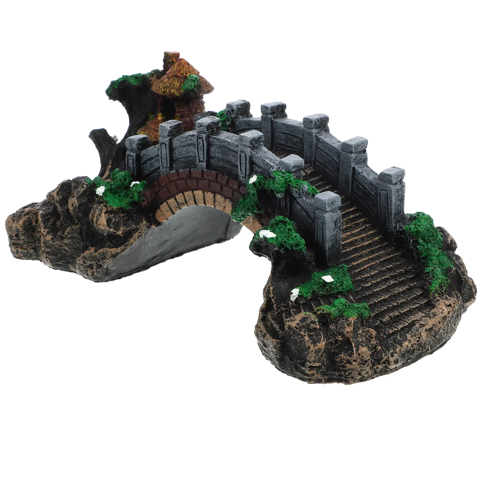 Decorations Simulation Bridge Fish Tank Aquarium Accessories Bubbler Hide Decors