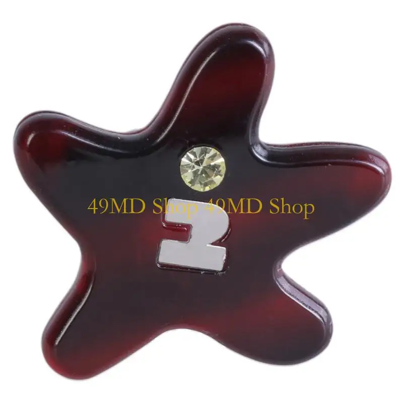 

49MD Starfishes Pattern Hair Barrettes Glitters Princesses Hairpins Resins Hair Pin for Parties Weddings and Everyday Use