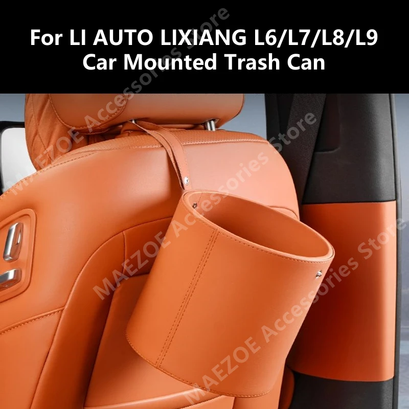 

For LI AUTO LIXIANG L6/L7/L8/L9 Car Mounted Trash Can,Car Interior Decoration Modification Accessories Refit ﻿