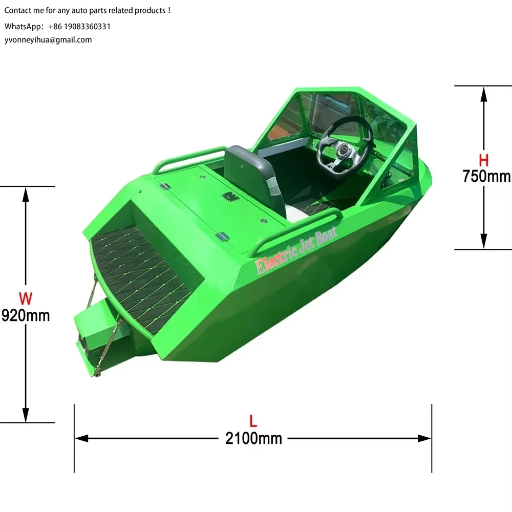 TangHan Metal Fast Speed Marine Aluminum Alloy 5083  Electric Mini Jet Boat with Engine for River and Sea Water