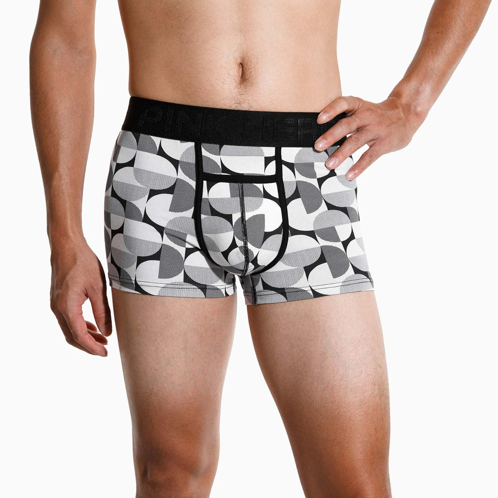 

Men'S Underwear Comfortable And Breathable Trendy Cotton Printed Flat Leg Pants Hip Tight Shorts For Daily Casual Wear