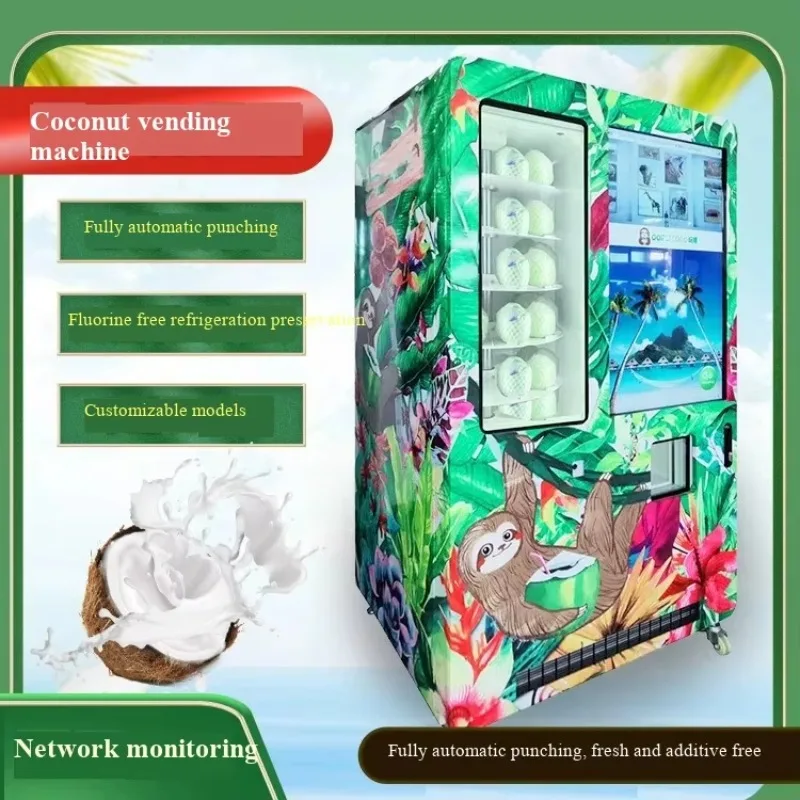 2026 New FL Wholesale Auto Coconut Vending Machine Fruit Juice Apple Orange Watermelon Juice Customized