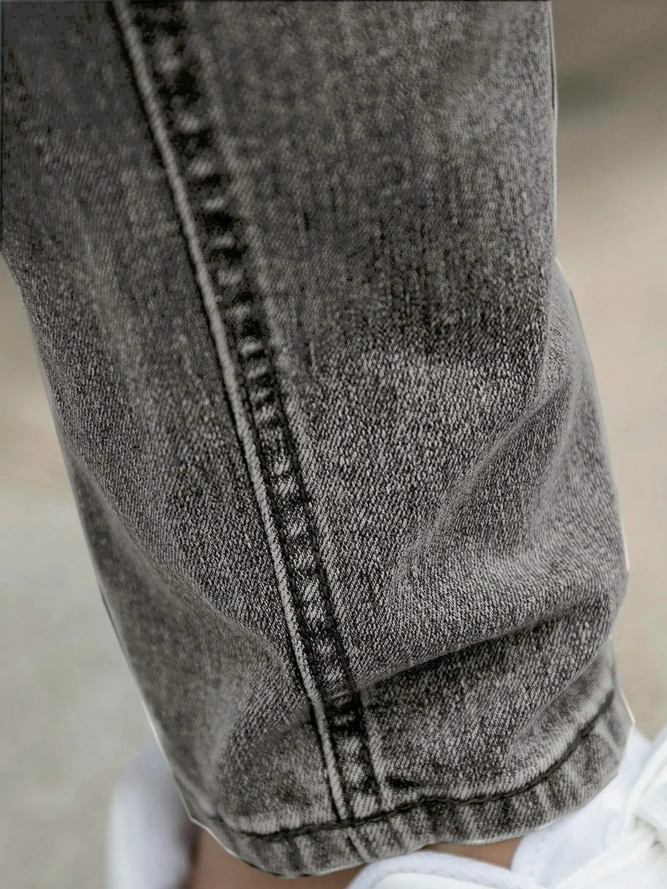 Men's Four-Season Snowflake Washed Fashion Jeans, Stretch Slim Fit Light Gray Dark Black Casual Denim Pants, Normcore and Fashio