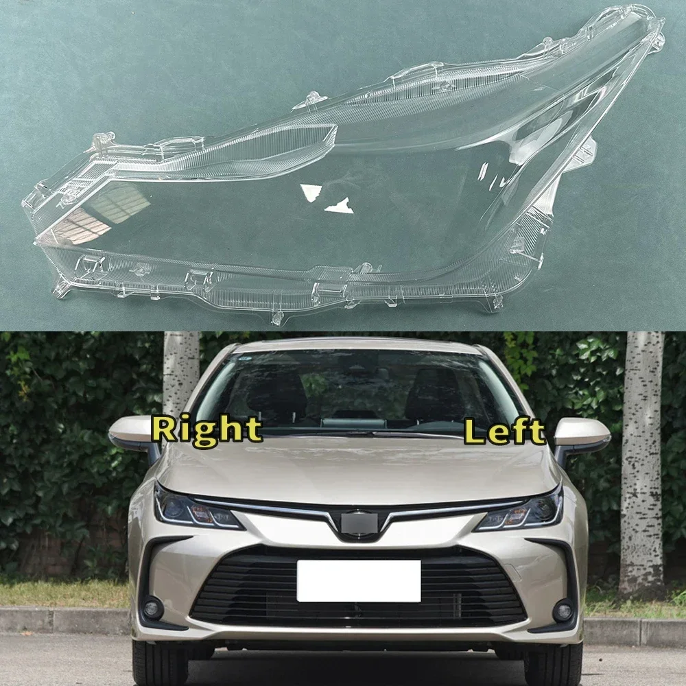 

For Toyota Corolla 2019 2020 2021 Low Headlight Transparent Shell Headlamp Cover Lens Plexiglass Replace The Original Lampshade