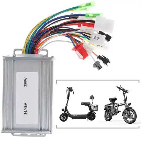 Accessoires de vélo électrique 36V/48V, contrôleur de moteur à courant continu sans balais 350W pour vélo électrique, Scooter électrique