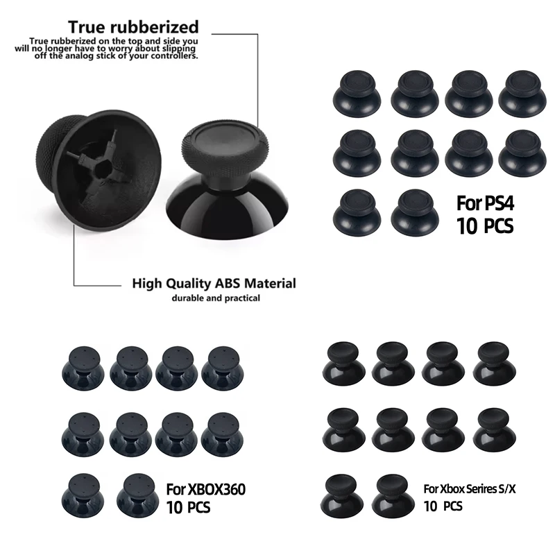 

10 шт. сменных аналоговых стиков для контроллеров PS5, PS4, PS3, а также для джойстиков XBOX ONE Series 360, запчасти для ремонта
