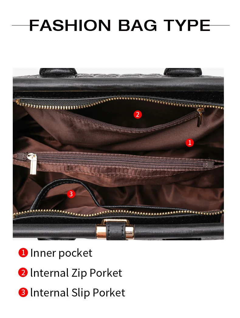 Aidrani Damenhandtasche aus echtem Leder, modisches Krokodilmuster-Design, hochwertige Luxus-Rindsledertasche mit großem Fassungsvermögen – Detail 6