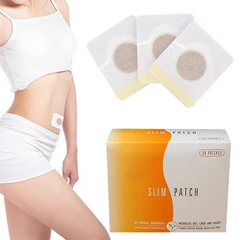 30 Pz/scatola Perdita di Peso Patch Sottile Bruciare I Grassi Prodotti Dimagranti Corpo Pancia Vita Perdere Peso Cellulite Bruciatore di Grasso adesivo