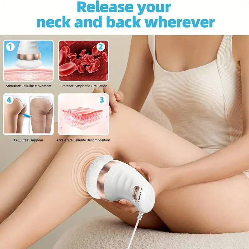 

Cellulite Massage Body Slim Sculpting Machine Handheld Electric Skin Tightening for Belly Waist Butt Arms Legs