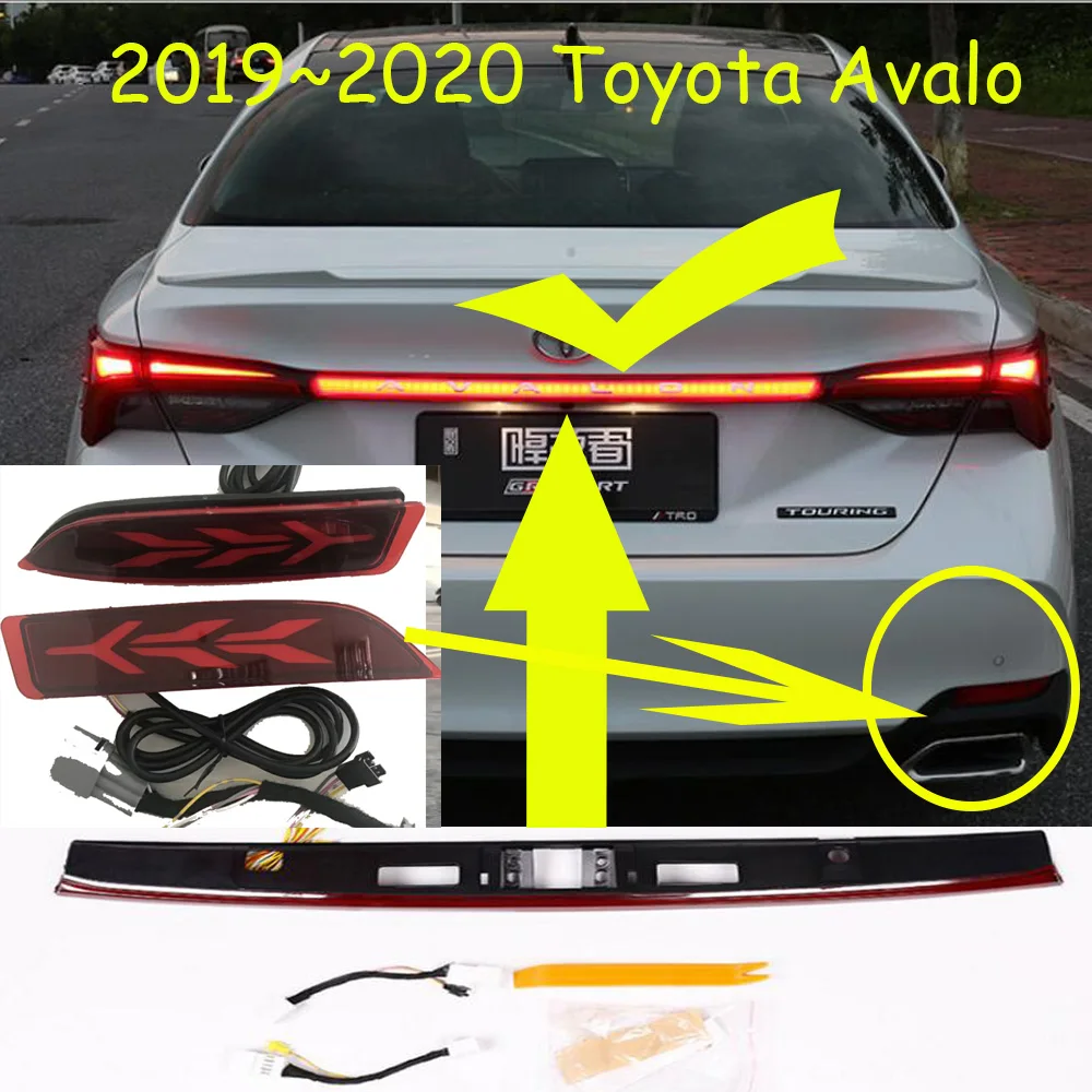 1set car bumer taillight for Toyota Avalon rear light brake 2019 2020year LED car accessories taillamp for Avalon rear light