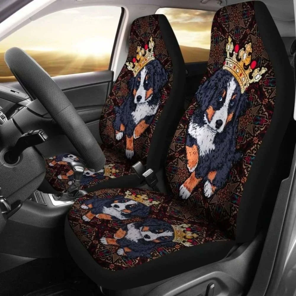 Bernese Mountain Car Seat Cover 1 3001 Pack of 2 Universal Front Seat Protective Cover