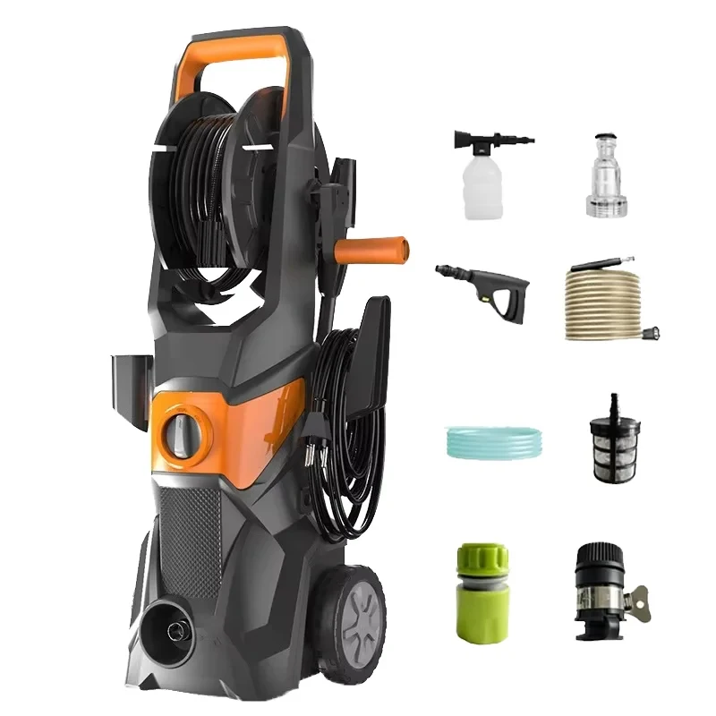 Hidrolavadora Automática de Alta Presión de 1500W y 12Mpa, Equipo de Limpieza de Autos, 220V, Hidrolavadora Doméstica
