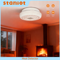 Staniot Temperature Sensor 100m Distance Smart Home Security 85dB Decibel Fire Fighting Alarm Wireless Heat Temperature Detector