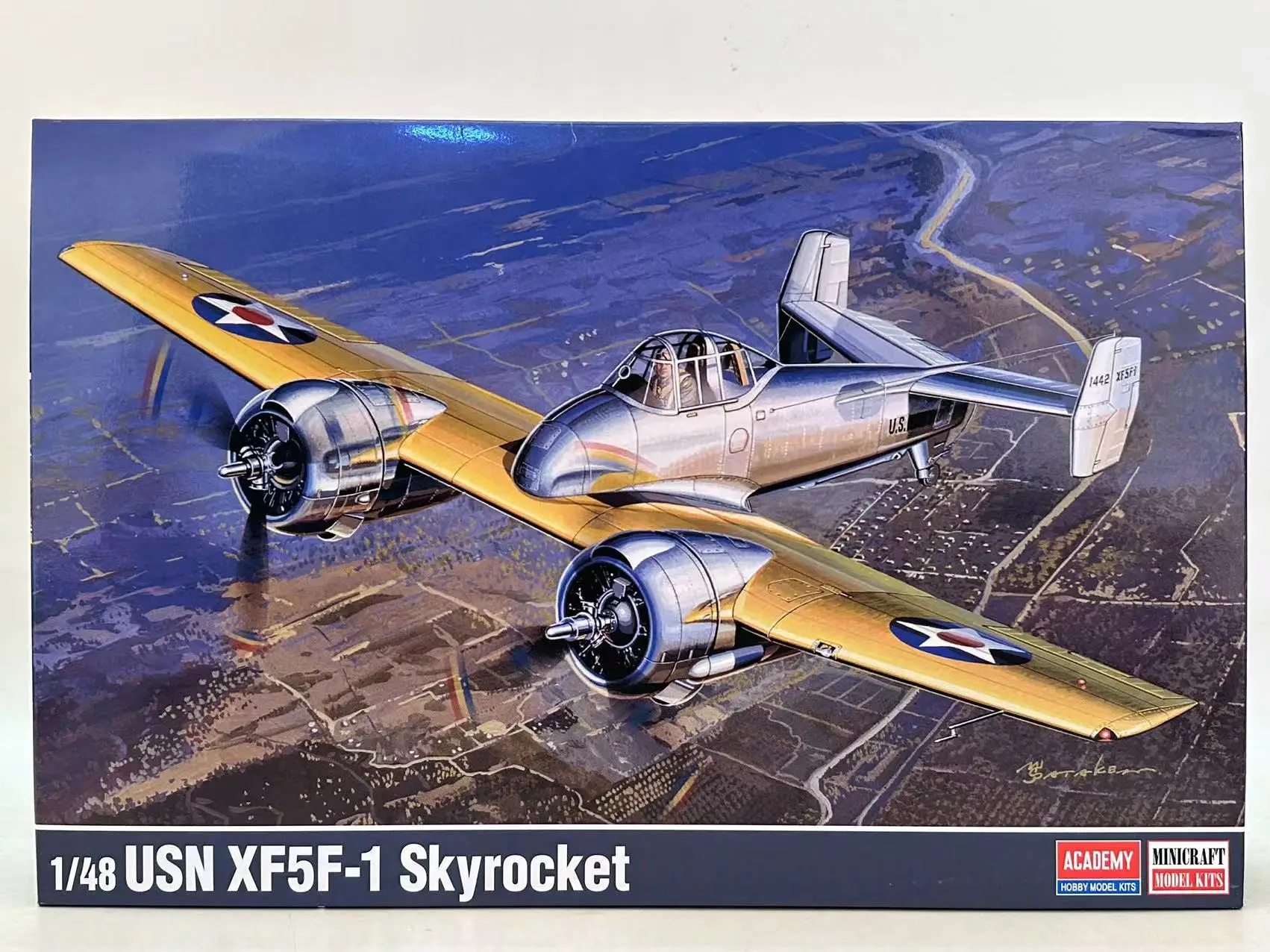 Academy AC12363 1/48 USN XF5F-1 Skyrocket Model Kit