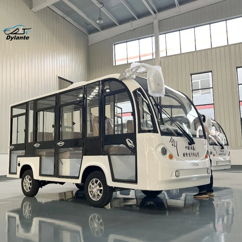 الجملة السعر المنخفض الصين مصنع المنتجات الجديدة 4 عجلة عربة 14 مقاعد حافلة صغيرة كهربائية لمشاهدة معالم المدينة حافلة مكوكية #1
