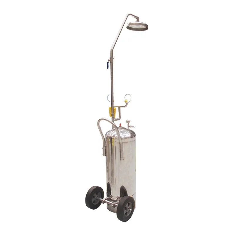 Professional and durable 100-liter portable eye wash station with shower