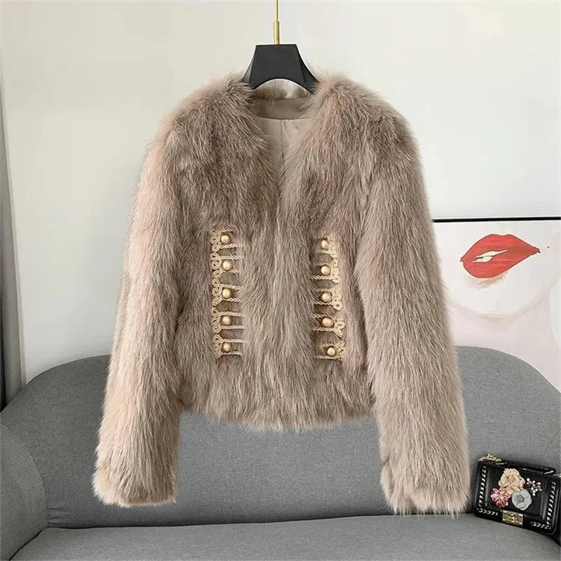 Spring 2024 New Temperament Fur Coat Women young short temperament ladies autumn and winter Mao Mao coats female Jacket