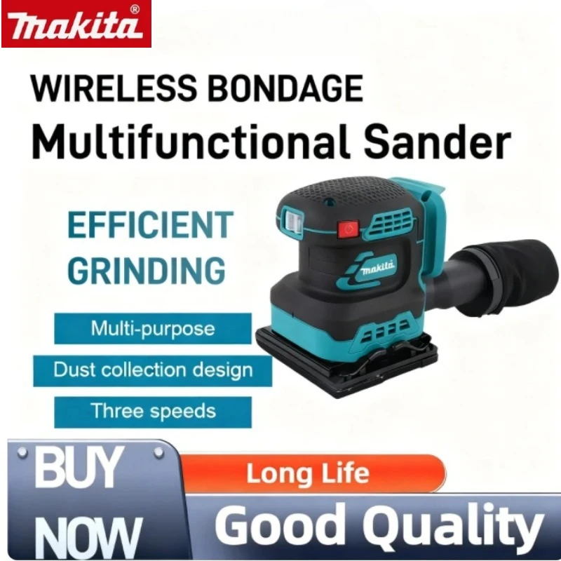 

Makita Cordless Random Orbit Sander Professional Lithium-Ion Polishing Machine Brushless Speed Control Fit Makita 18V Battery
