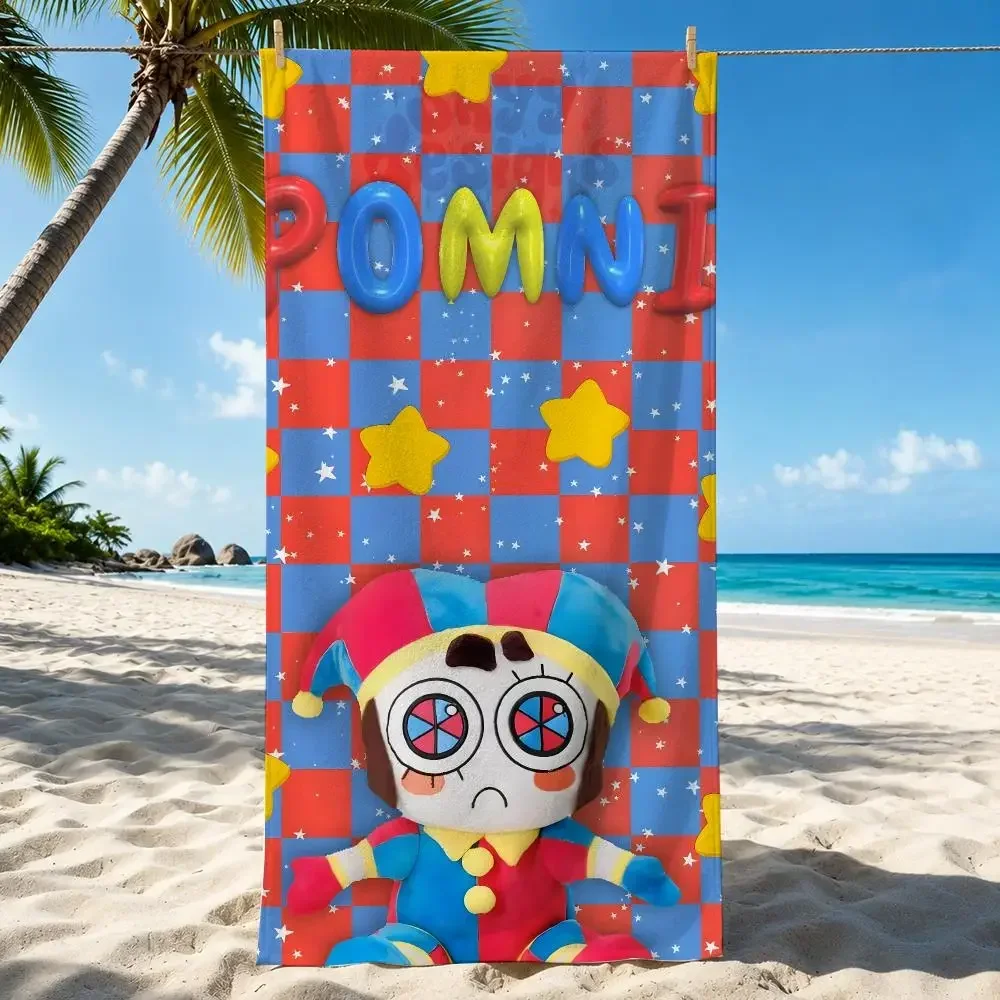The A-Amazing D-Digital C-Circus Towel Microfiber Thin Lightweight Absorbent Quick Dry For Beach Swimming Yoga Bath Sport Travel