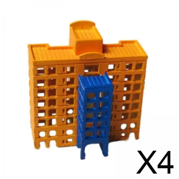 4x نموذج قطار المناظر الطبيعية الدعائم 1/500 مقياس لتقوم بها بنفسك السكك الحديدية العمارة