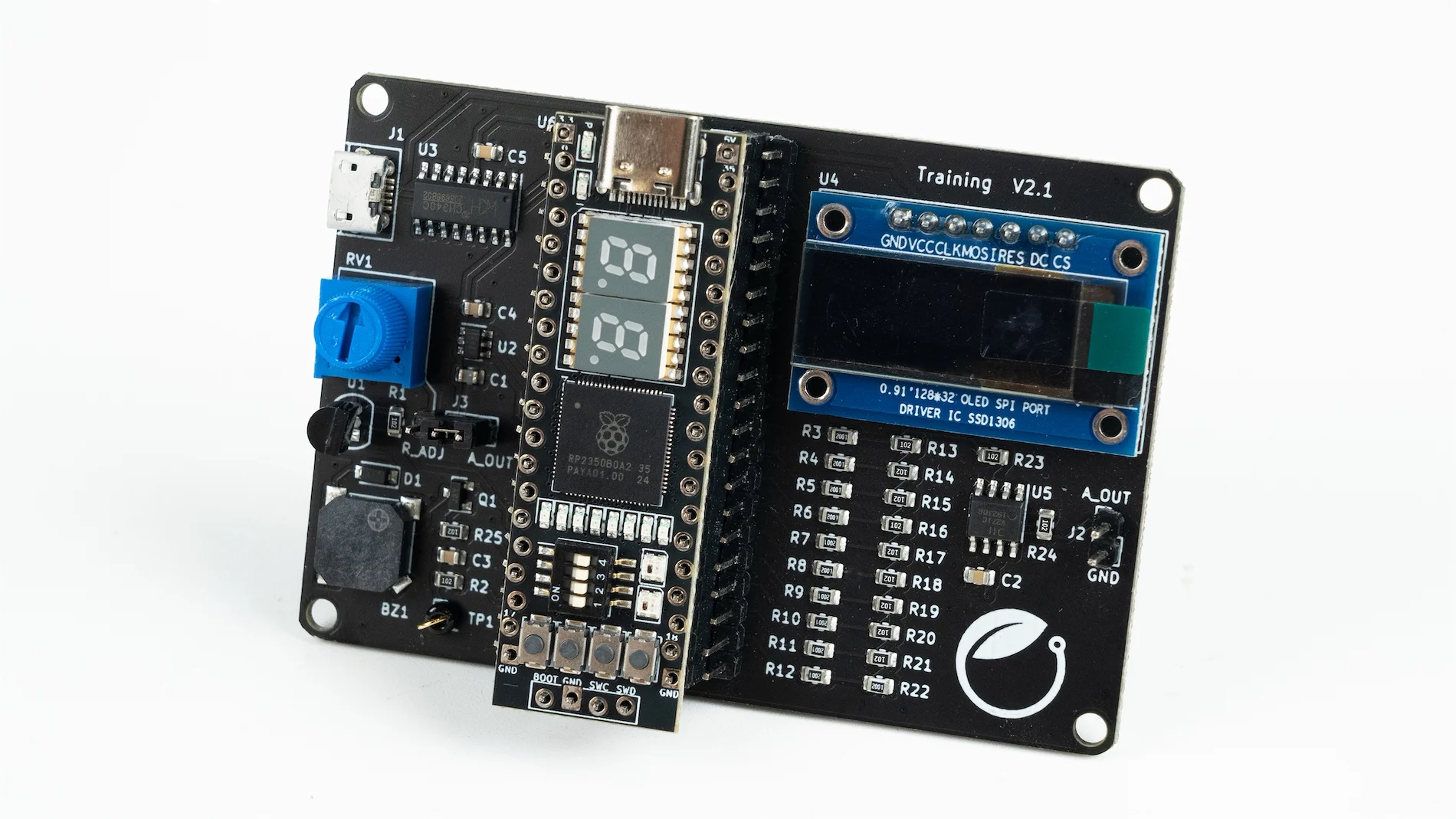 RP2350B Core Board Dual-core Arm-Processor + Dual-core RISC-V Electrical Competition Skills Training
