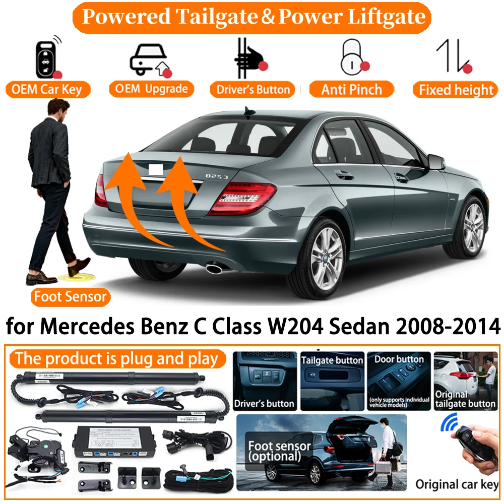 

Car Powered Tailgate system for Mercedes Benz C Class W204 Sedan 2008-2014 Automatic Electric Power Tailgate Tail Gate Lift kit