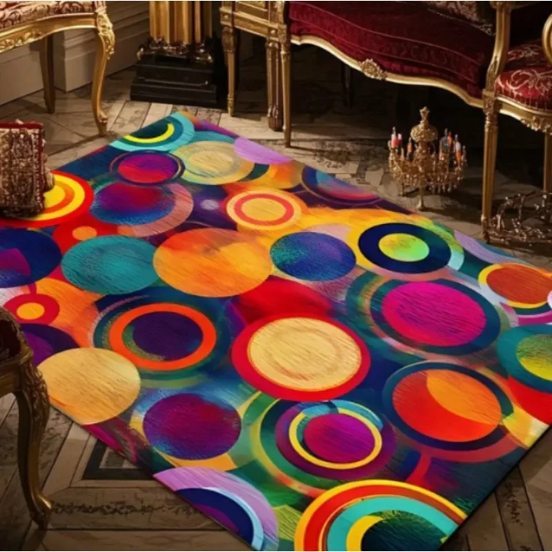 1 قطعة البولكا نقطة منطقة البساط عدم الانزلاق آلة قابل للغسل شقة المنسوجة البوليستر السجاد للاستخدام الداخلي مستطيل حصيرة عيد الميلاد