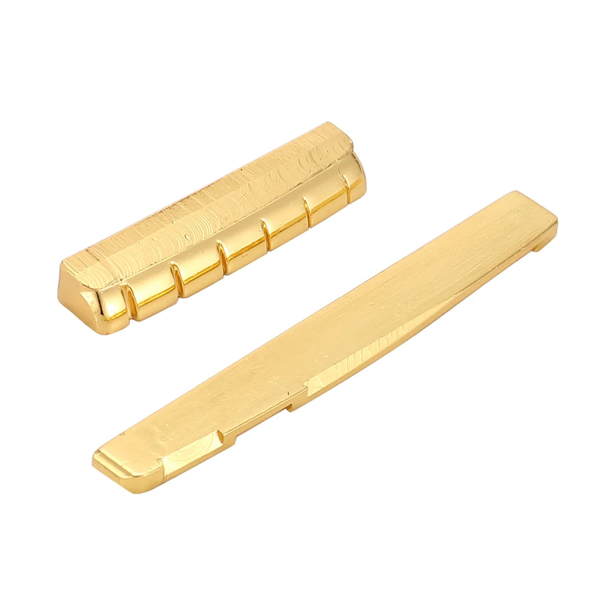 Brass 6 String Acoustic Guitar Bridge Nut and Saddle Rich