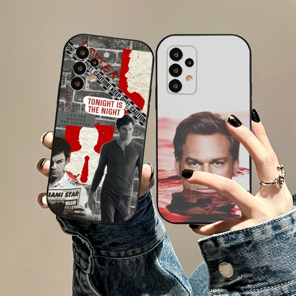 Dexter Morgan Phone Case For Samsung S24,23,22,30,21,10,9,Ultra,Plus,Lite,FE,5G Black Soft Case