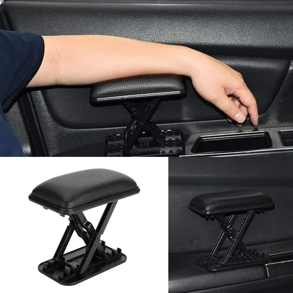 Adjustable Height Car Armrest Pad Anti-Fatigue Design Universal Fit Armrest Cushion Left Hand Position Ergonomic Design