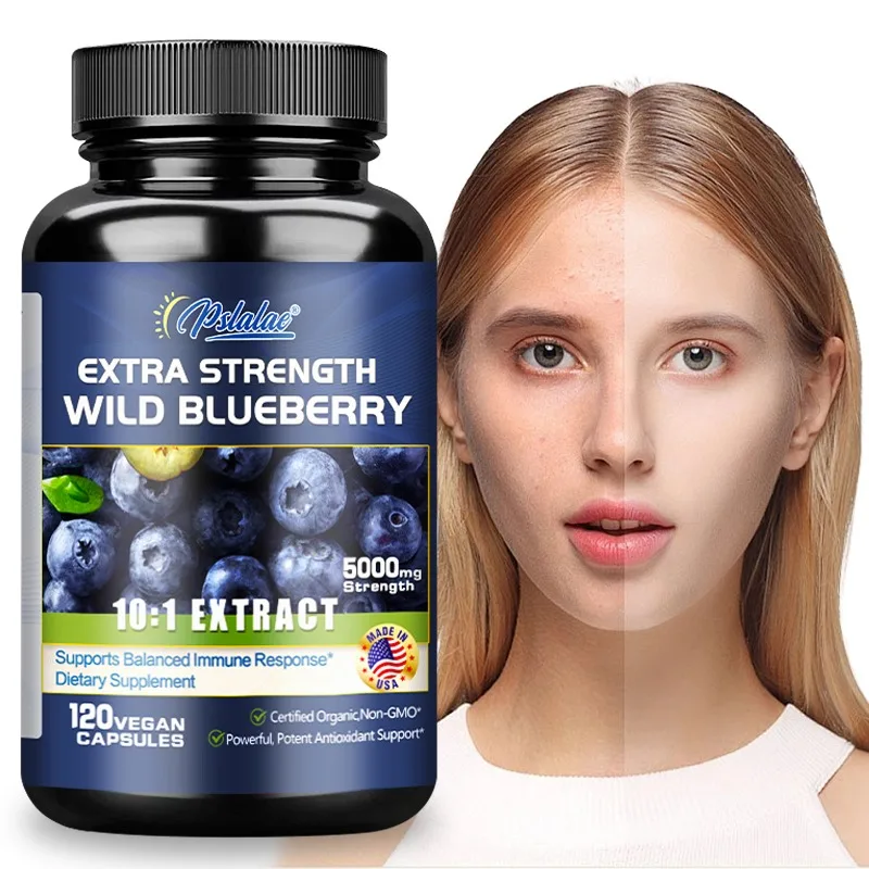 Wild Blueberry - Antioxidant, Protects Vision, For Brain and Cardiovascular Health, Promotes Cognitive Function, Improves Memory