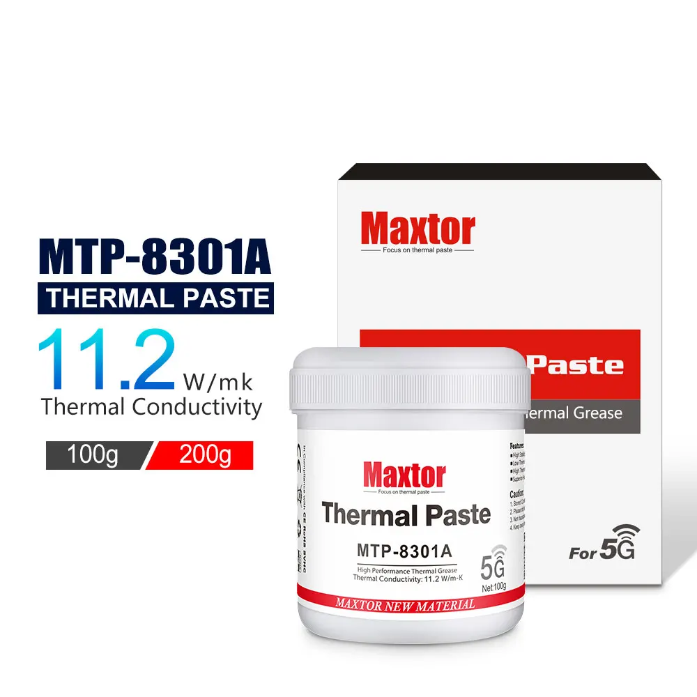 11.2W/mk Maxtor Thermal Paste Grease for AMD Intel Processor CPU Cooler Computer Cooling Fan VGA GPU Compound Heatsink Plaster