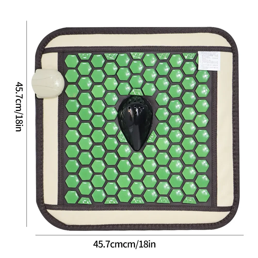 وسادة تدليك لتدفئة عضلات أرضية الحوض، حجر الجرمانيوم الطبيعي، علاج حراري بالأشعة تحت الحمراء، استرخاء العضلات العميقة #6