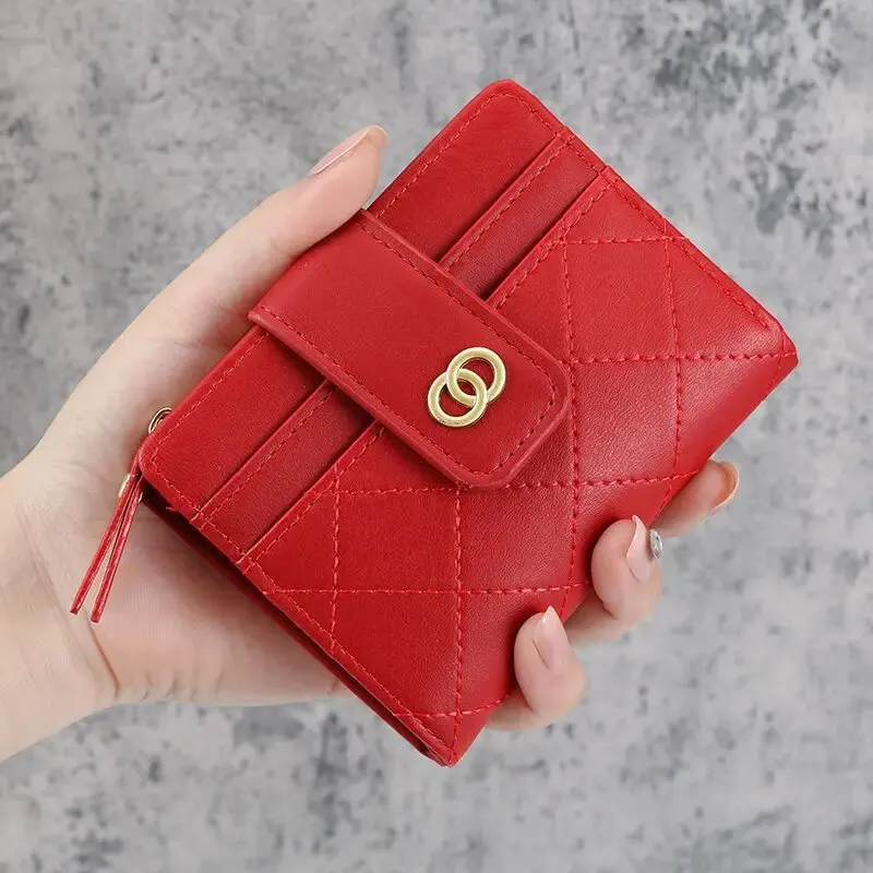 Women Wallets PU Leather Female Purse Mini Multi-Cards Holder Coin Short Wallets Slim Small Wallet Zipper Carteras Para Mujeres