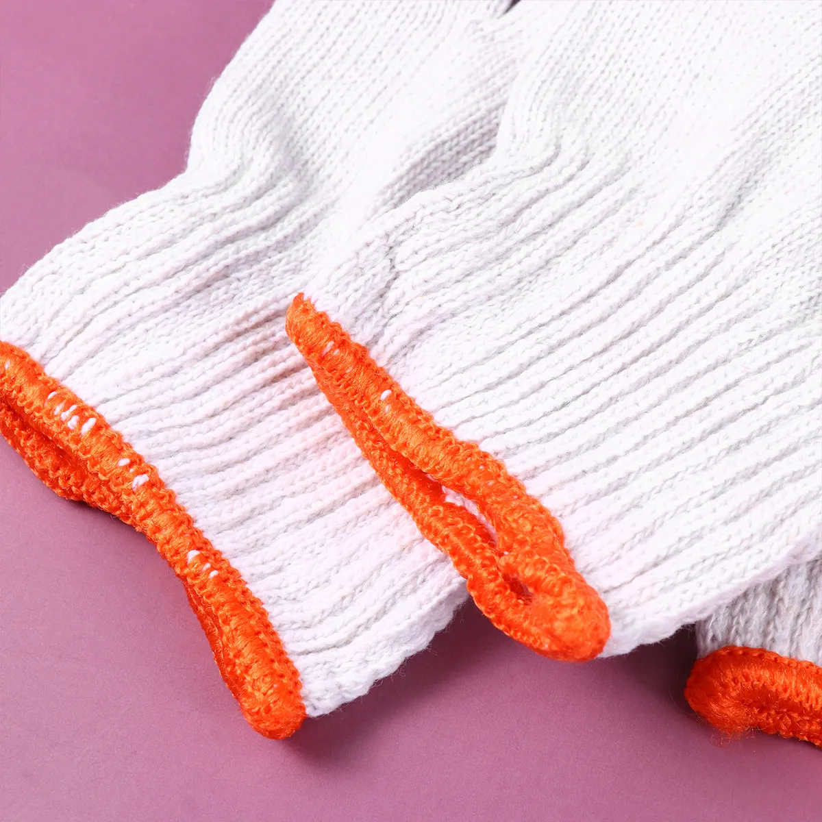 24 Pairs Cotton Yarn Glove Nylon Gloves Skidproof White Labour Protection Thick