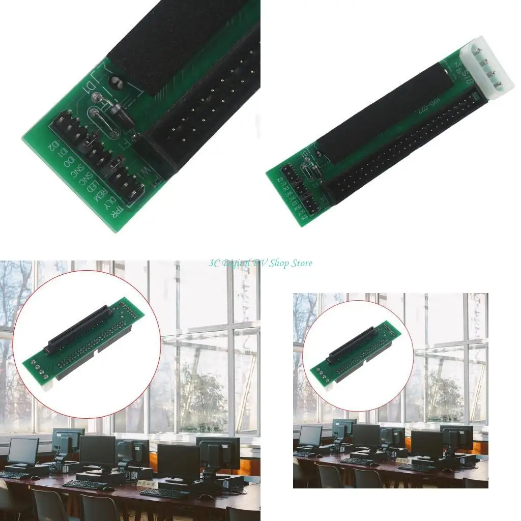 E74D Micro Cables SCSI SCA 80-Pin to 50-Pin Female SCSI II/III LVD-SE Adapter SCSI 80pin-50pin Card