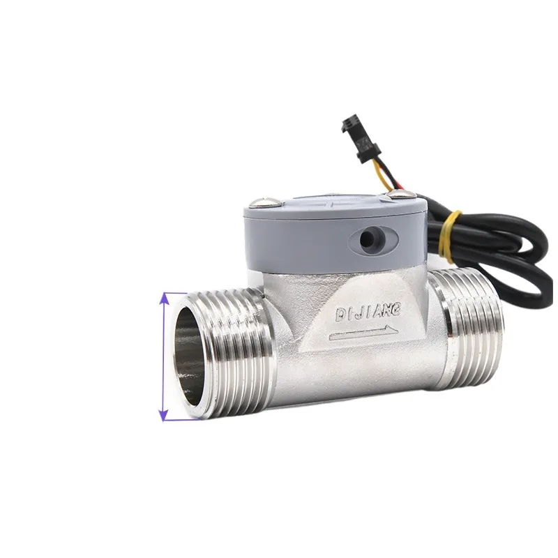 For Flow Sensor 1 Inch Industrial Sewage Pipe, Stainless Steel Liquid Meter, Two Packs