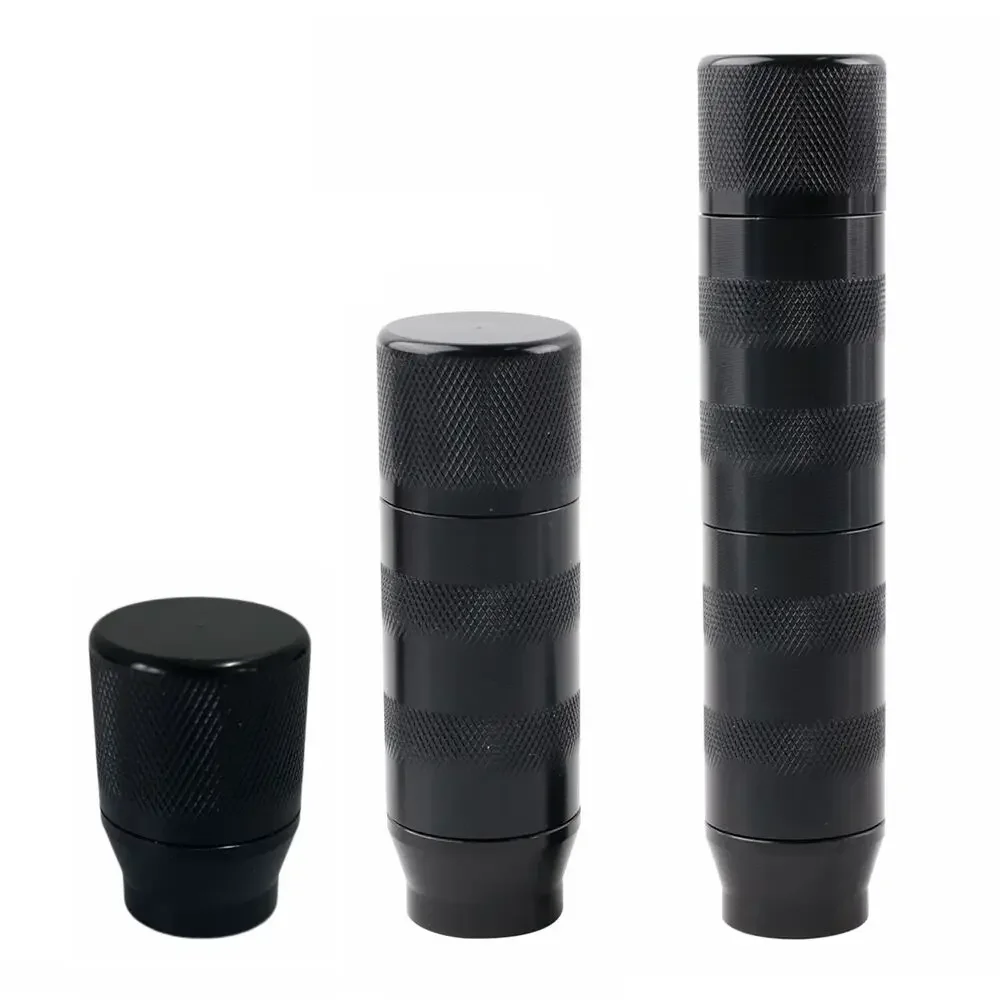 Adjustable 42-142mm Gear Shift Knob Black Aluminum Racing Shifter Universal for Manual Car & PC Sim Racing with M8 M10 M12
