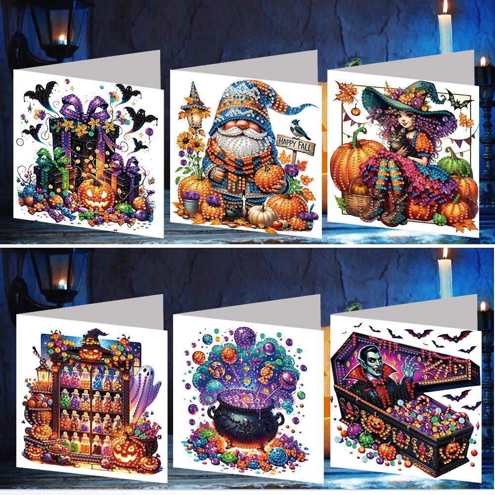 Set de Tarjetas de Felicitación con Pintura de Diamantes y Cristales Brillantes, Manualidades DIY para Regalos Únicos y Especiales para Familiares, Amigos y Parejas