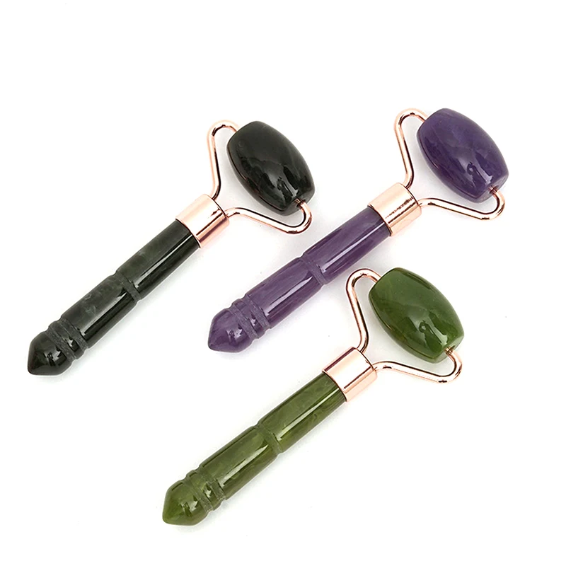 Massaggio a testa singola Gua Sha Jade rullo facciale Face Lift Up strumento per la cura della pelle