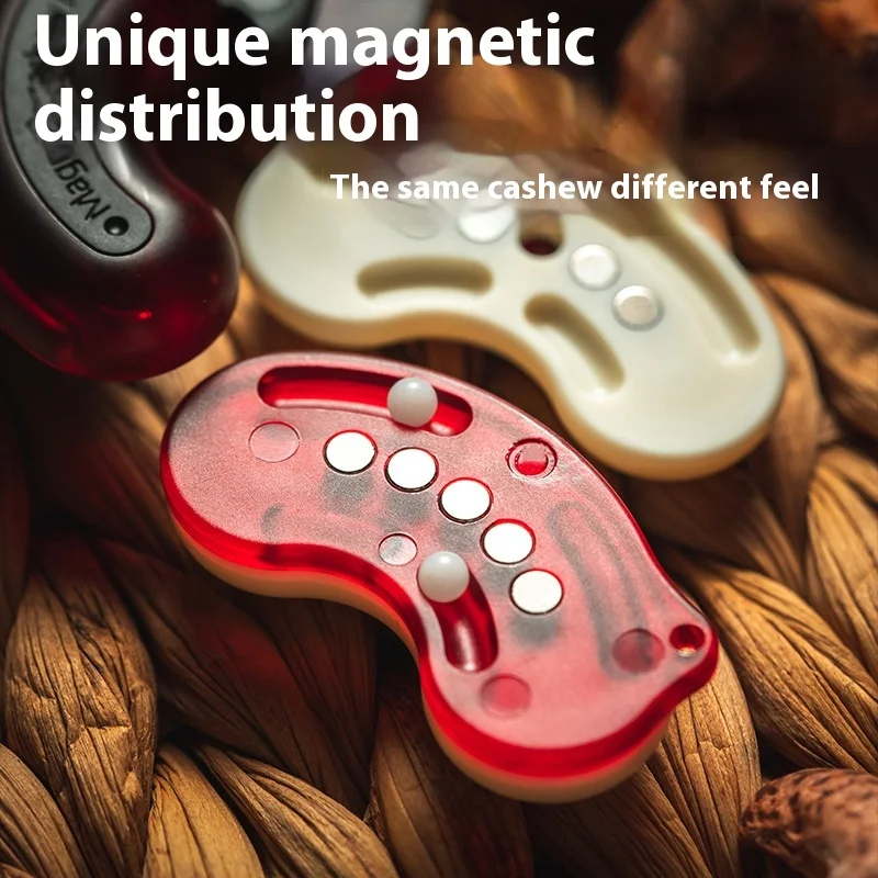 Auténtico nogal magnético Fidget Spinner juguete para aliviar el estrés nueces reales Material garantía de calidad diversión estrés Busters