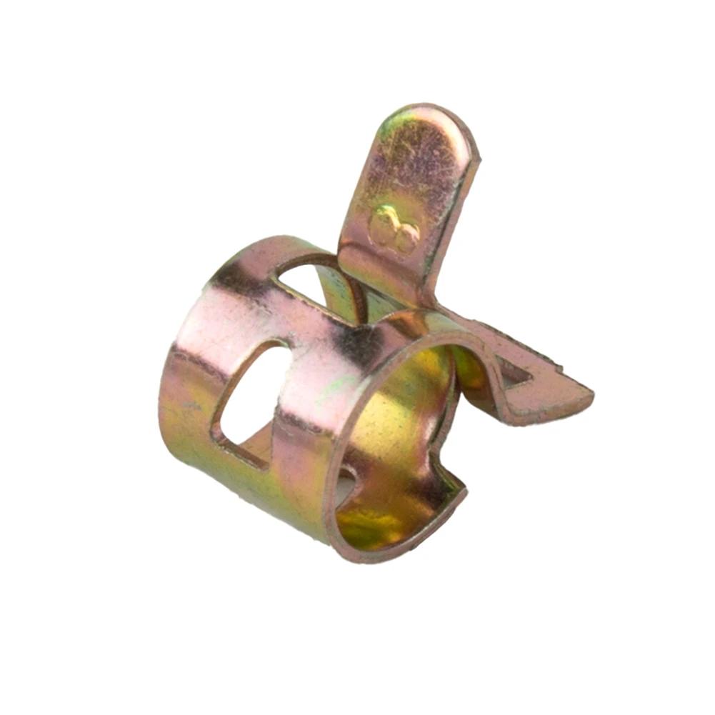 8mm Spring Clip Clamp Fuel Oil Line Silicone Vacuum Hose Push Ring Fastener Lock Interior Accessories Supplies