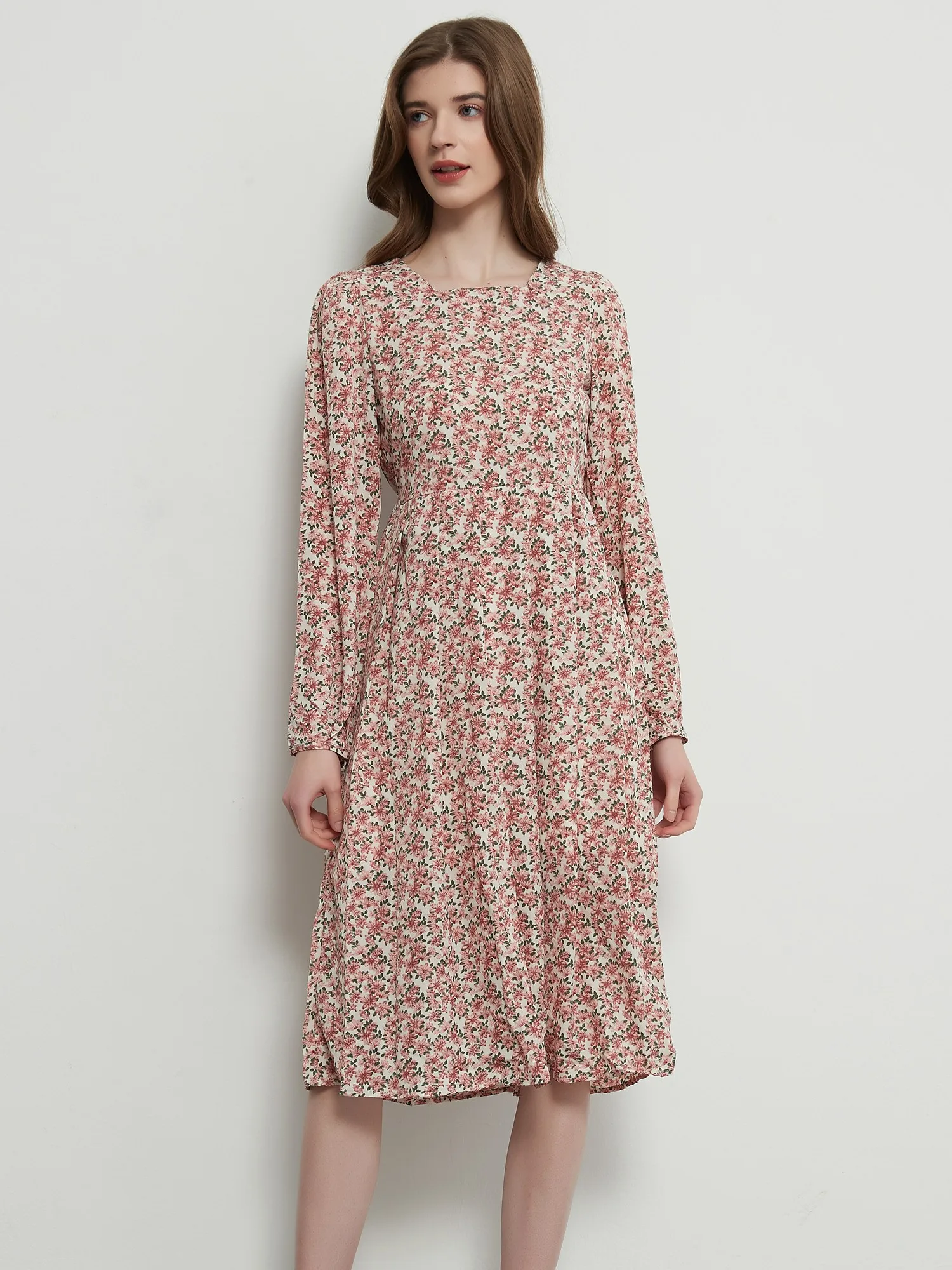 

ZHISILAO New Floral Print Long Chiffon Dress for Women 2022 Summer Boho Beach Long Sleeve Dress Maxi Holiday Wear Robe