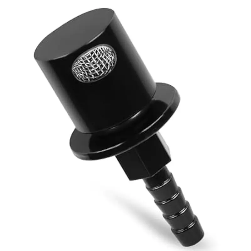 Remote Mount Vent Valve For Fuel Tanks Remote Breather Check Valve ATV UTV 5/16 Hose Barb Fitting Vent Valve Replacement