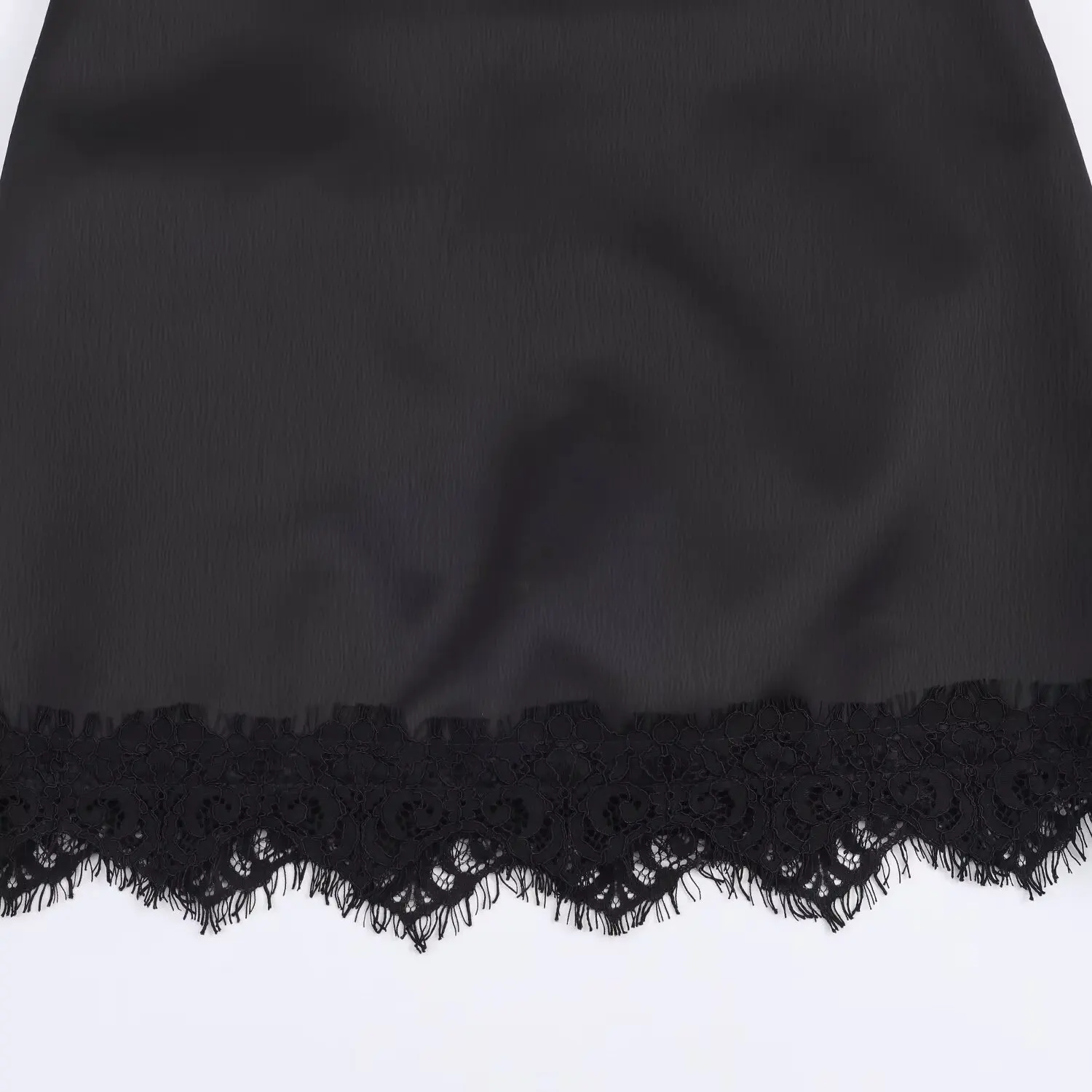 Faionable Street Sle Damesrokbroek met kanten zoom All-Match Herfst Winter Nieuwe collectie Stand Fit A-lijn rok