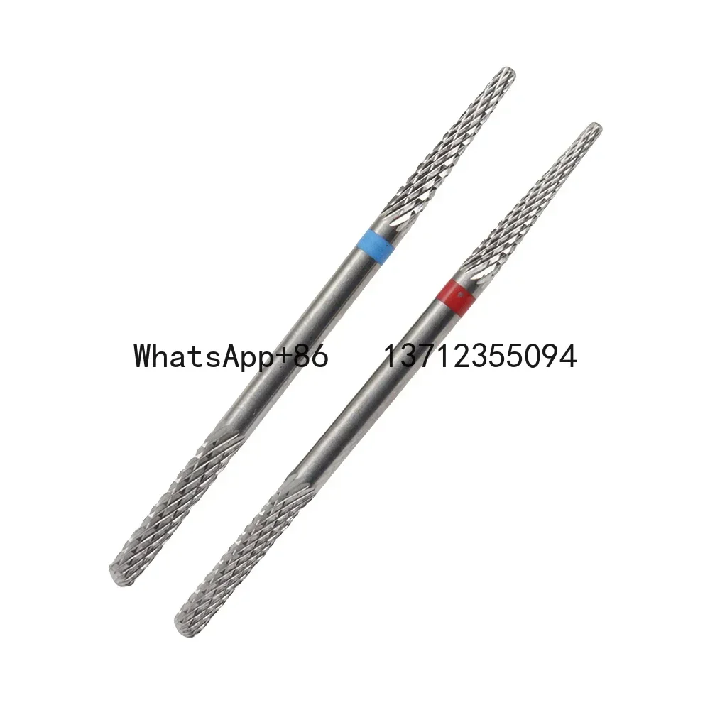1pcs Dual-Head Available Nail Drill Bit 3/32 Inch Tungsten Carbide Professional Nature Nail Buffer Bit For Nail Cuticle Clean Ma