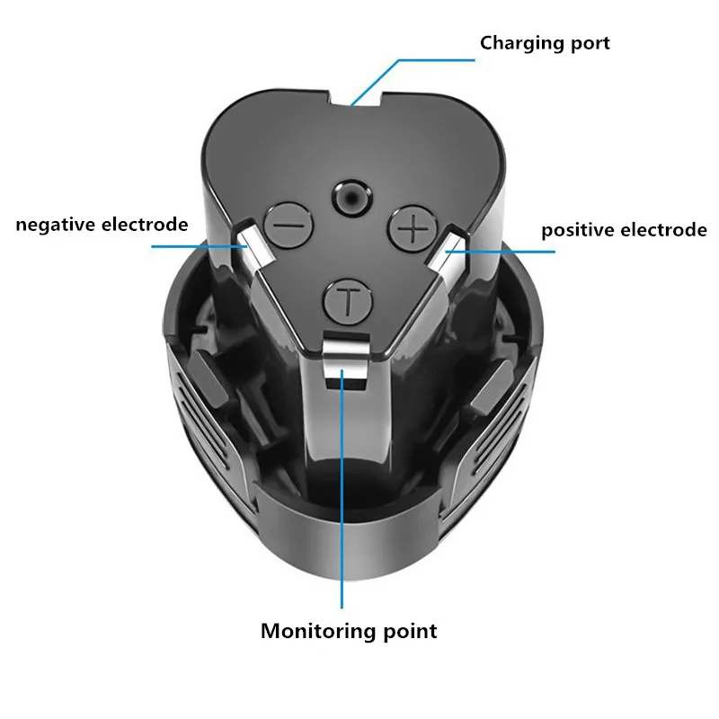 Cordless electric screwdriver with matching battery pack large capacity 18650 lithium battery12V hand drill battery