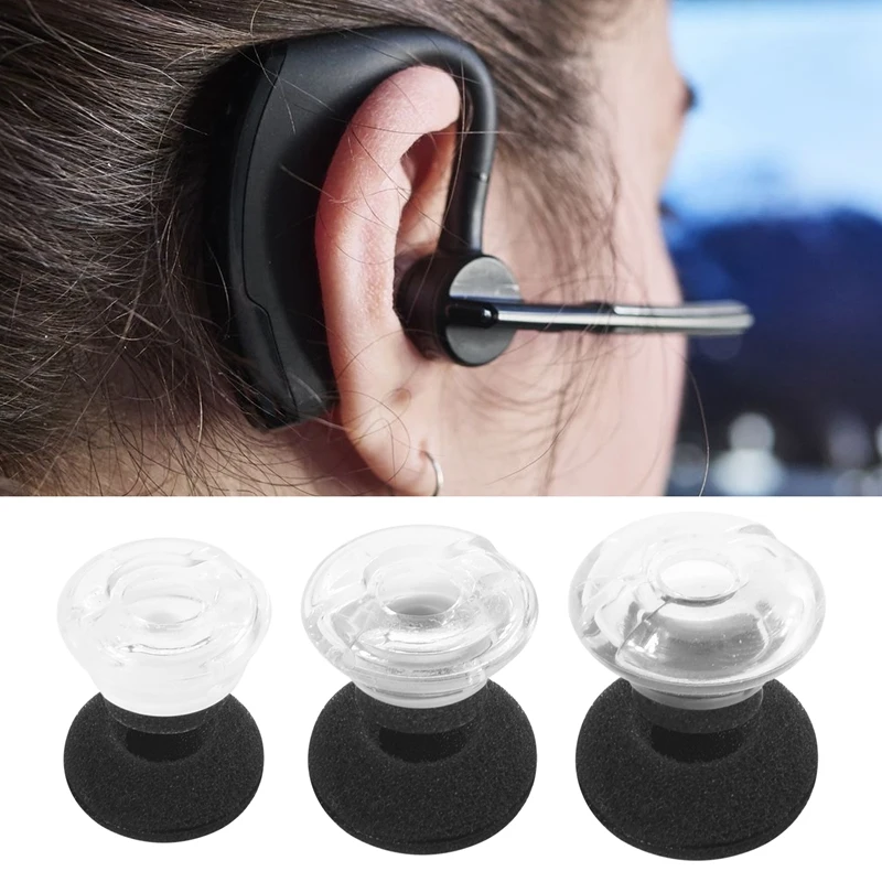 

3-Piece Large, Medium And Small Replacement Earplug Gels For Plantronics Voyager Legend Eartip Kit
