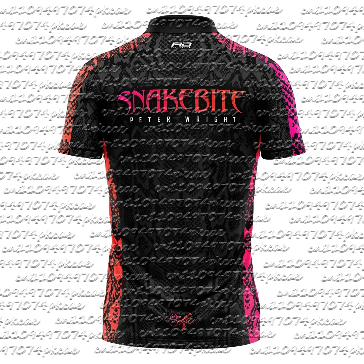 

2026 New Peter Wright "Snakebite" Python Print Pro Darts Jersey Family Matching T-shirt Suitable for Daily and Training Wear
